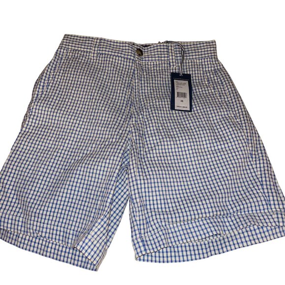 Vineyard Vines Mens Shorts Size 28 Blue Plaid Chino Breaker Pockets New - Picture 7 of 13